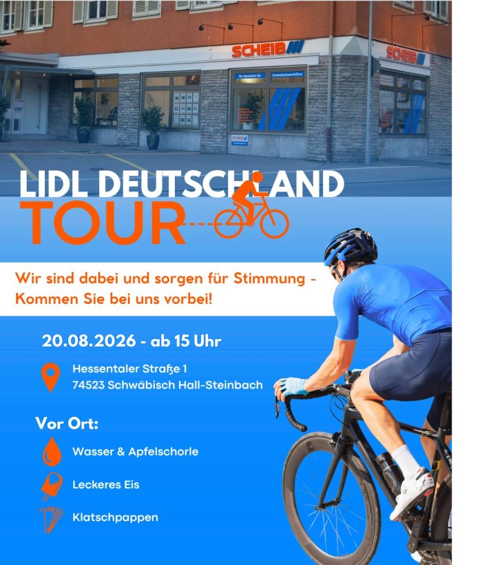 LIDL Deutschland Tour Schwäbisch Hall am 20.08.2026 ab 15 Uhr: